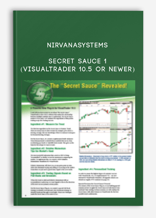 Nirvanasystems – Secret Sauce 1 (VisualTrader 10.5 or newer)
