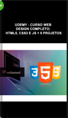 Udemy – Curso Web Design Completo: HTML5, CSS3 E JS + 5 Projetos