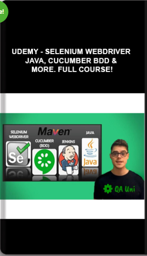 Udemy – Selenium WebDriver – Java, Cucumber BDD & More. Full Course!