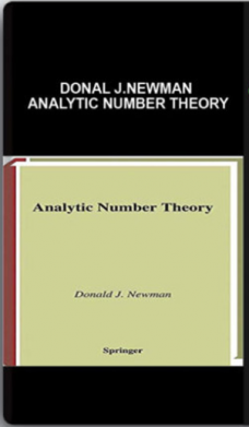 Donal J.Newman – Analytic Number Theory
