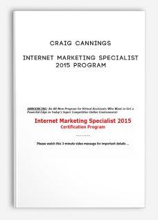 Internet Marketing Specialist 2015 Program by Craig Cannings