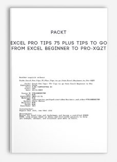 Packt – Excel Pro Tips 75 Plus Tips to go from Excel Beginner to Pro-XQZT