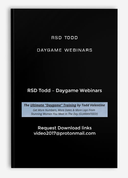 RSD Todd – Daygame Webinars