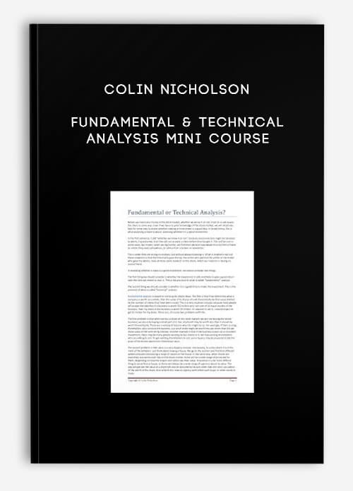 Colin Nicholson – Fundamental & Technical Analysis Mini Course