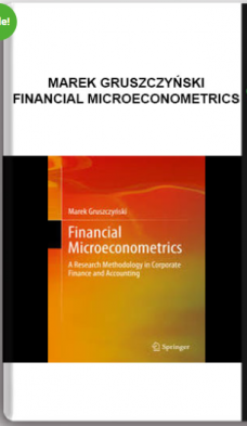 Marek Gruszczyński – Financial Microeconometrics