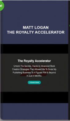 Matt Logan – The Royalty Accelerator