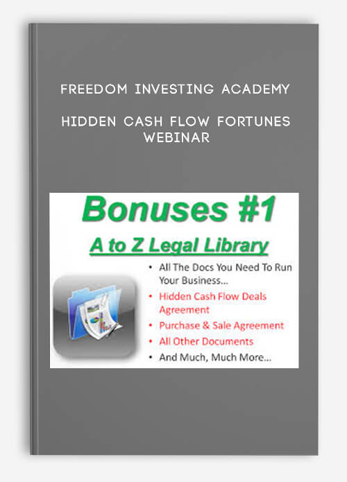 Freedom Investing Academy – Hidden Cash Flow Fortunes Webinar