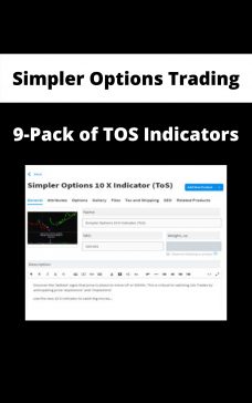 Simpler Options Trading – 9-Pack of TOS Indicators