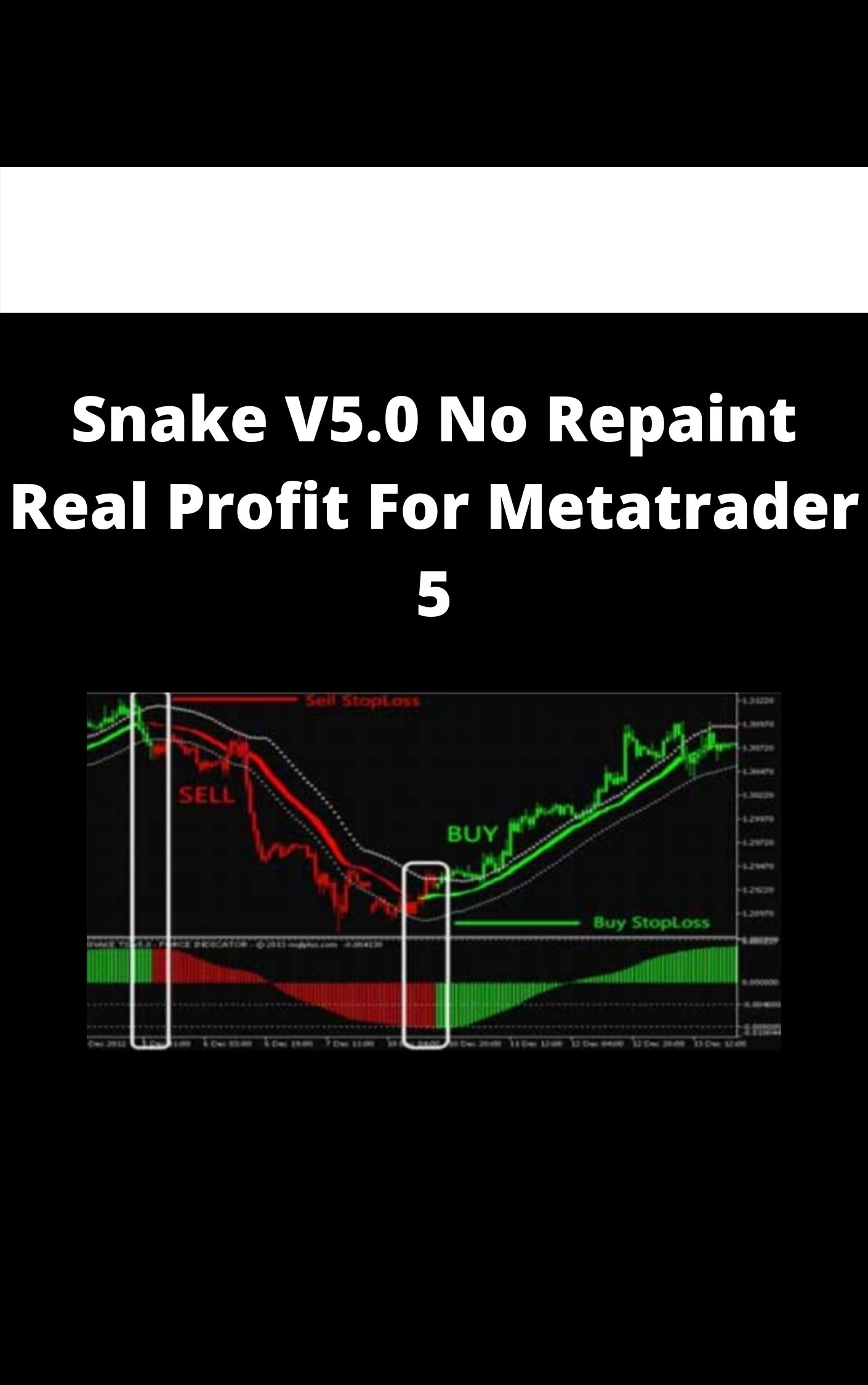 Snake V5.0 No Repaint Real Profit For Metatrader 5