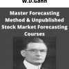 W.D.Gann – Master Forecasting Method & Unpublished Stock Market Forecasting Courses