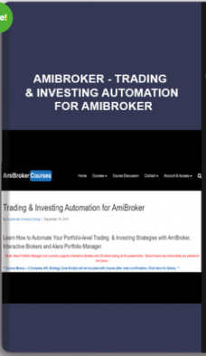 Amibroker – Trading & Investing Automation for AmiBroker