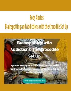 Roby Abeles – Brainspotting and Addictions with the Crocodile Set Up
