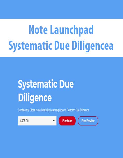 Note Launchpad – Systematic Due Diligence