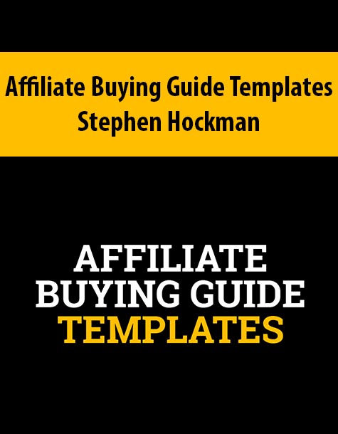 Affiliate Buying Guide Templates By Stephen Hockman