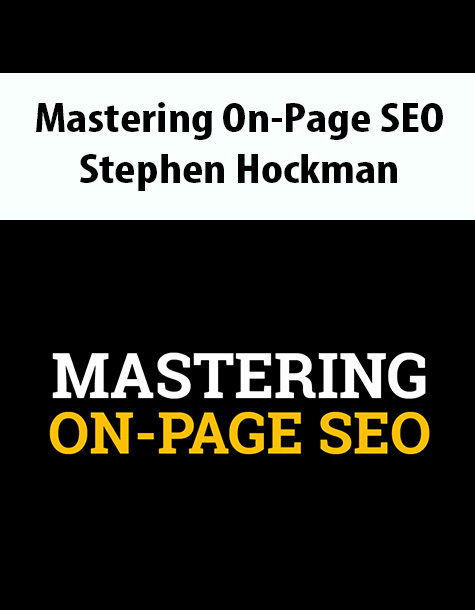 Mastering On-Page SEO By Stephen Hockman