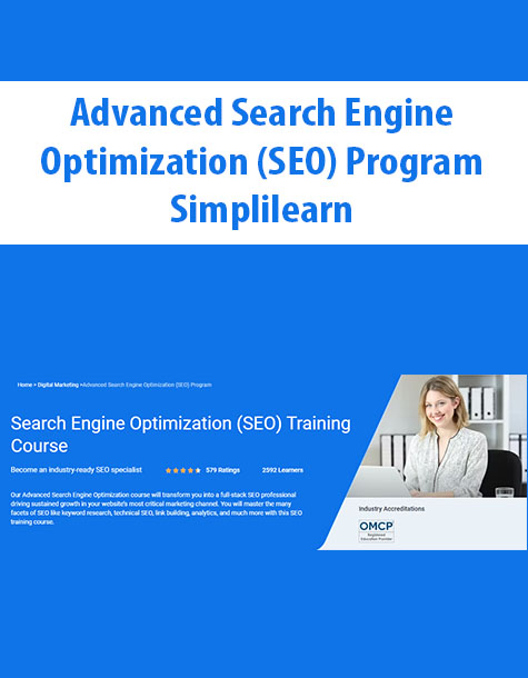 Advanced Search Engine Optimization (SEO) Program By Simplilearn