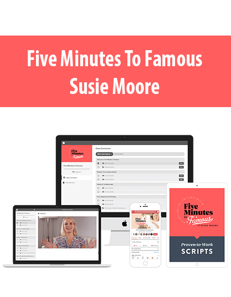 Five Minutes To Famous By Susie Moore