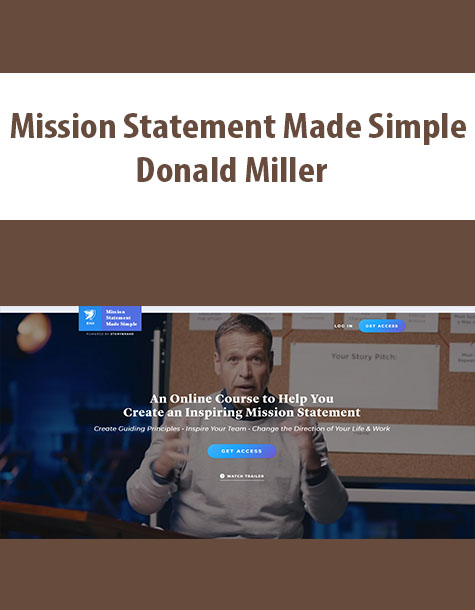 Mission Statement Made Simple By Donald Miller
