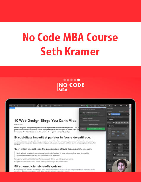 No Code MBA Course By Seth Kramer