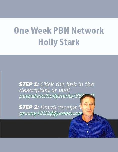 One Week PBN Network By Holly Stark
