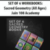 SET OF 6 WORKBOOKS: Sacred Geometry (All Ages) – Jain 108 Academy