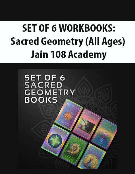 SET OF 6 WORKBOOKS: Sacred Geometry (All Ages) – Jain 108 Academy