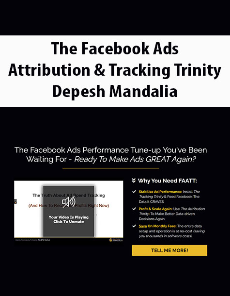 The Facebook Ads Attribution & Tracking Trinity By Depesh Mandalia