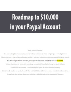 Roadmap to $10,000 in your Paypal Account