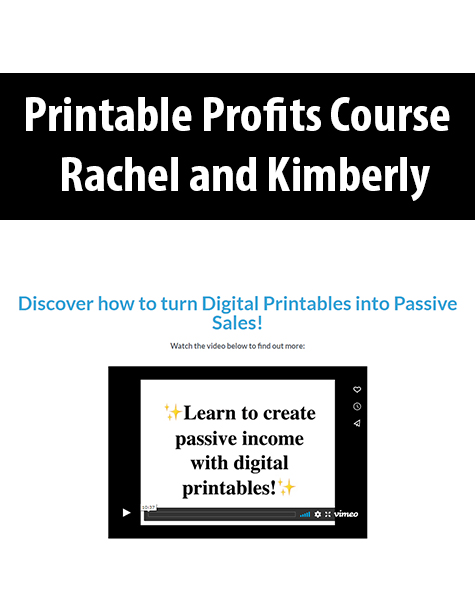 Printable Profits Course By Rachel & Kimberly