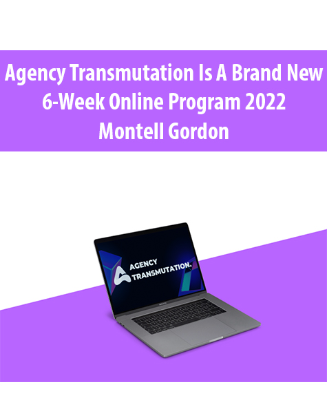 Agency Transmutation Is A Brand New 6-Week Online Program 2022 By Montell Gordon