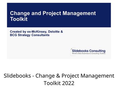Slidebooks – Change & Project Management Toolkit 2022