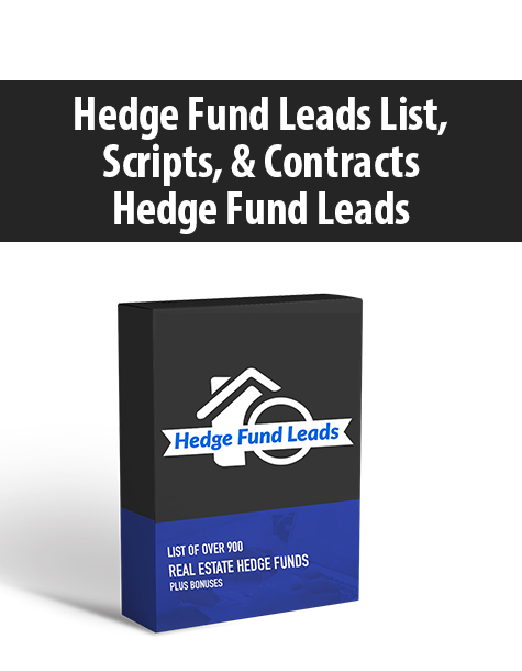 Hedge Fund Leads List, Scripts, & Contracts By Hedge Fund Leads