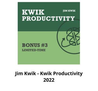 Jim Kwik – Kwik Productivity 2022