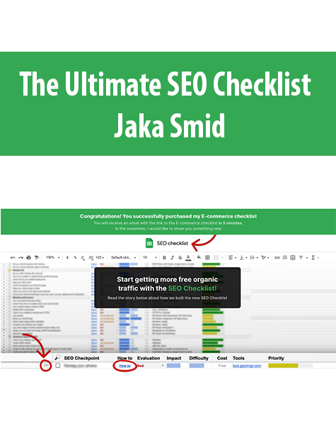 The Ultimate SEO Checklist By Jaka Smid