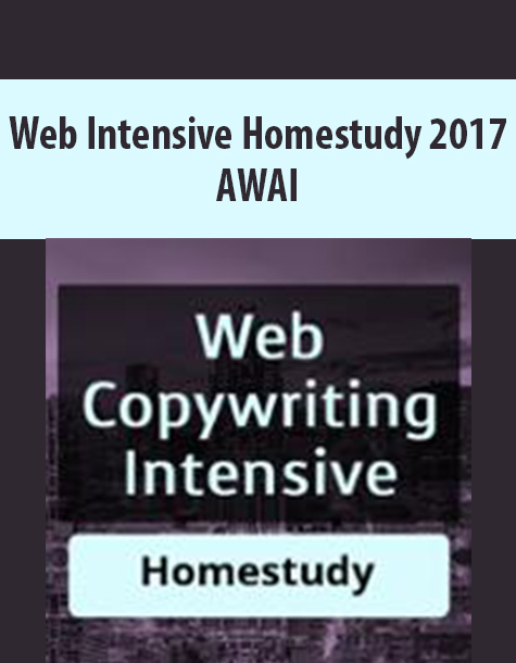 Web Intensive Homestudy 2017 By AWAI