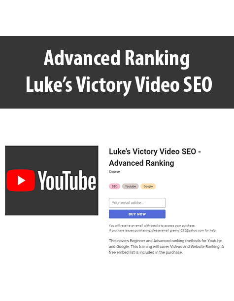 Advanced Ranking By Luke’s Victory Video SEO