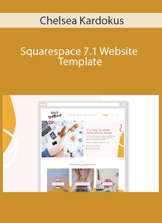 Chelsea Kardokus – Squarespace 7.1 Website Template: The Social Sweetheart