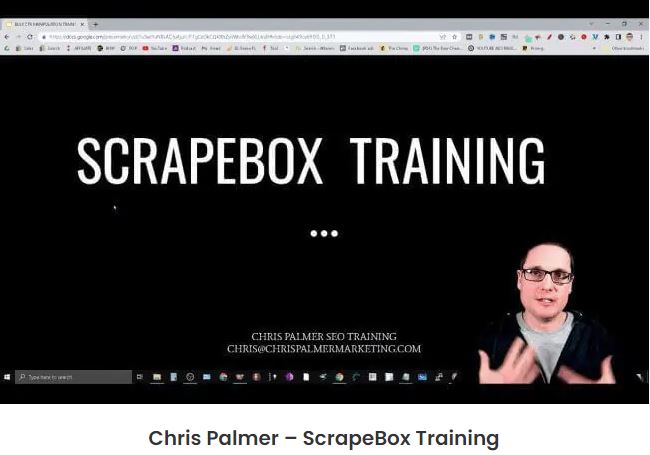 ScrapeBox Training By Chris Palmer