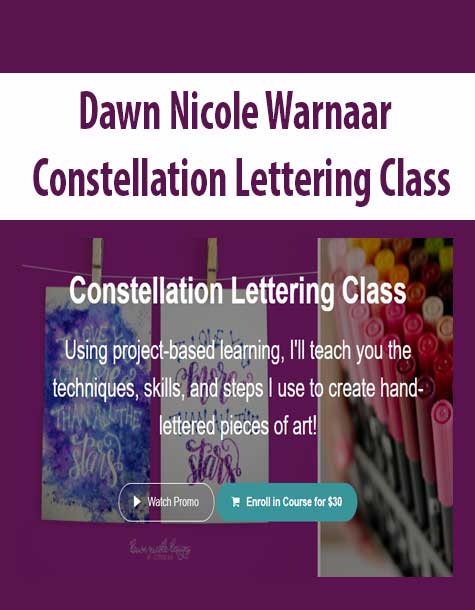 Dawn Nicole Warnaar – Constellation Lettering Class
