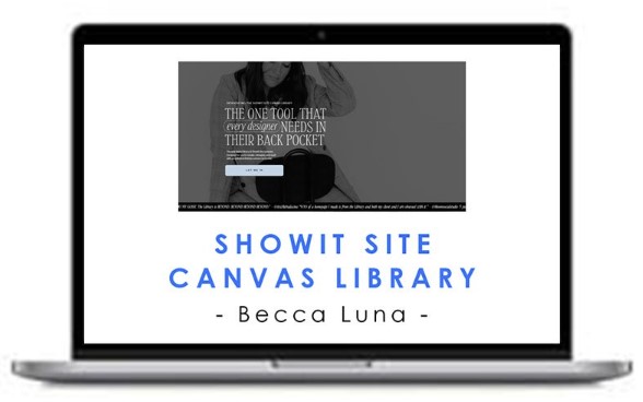 Becca Luna – Showit Site Canvas Library