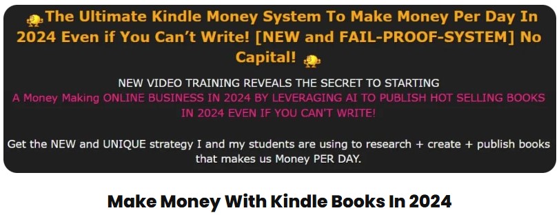 Make Money With Kindle Books In 2024